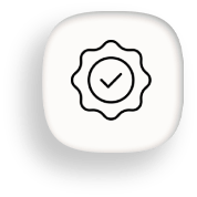 Prüfsiegel mit Häkchen